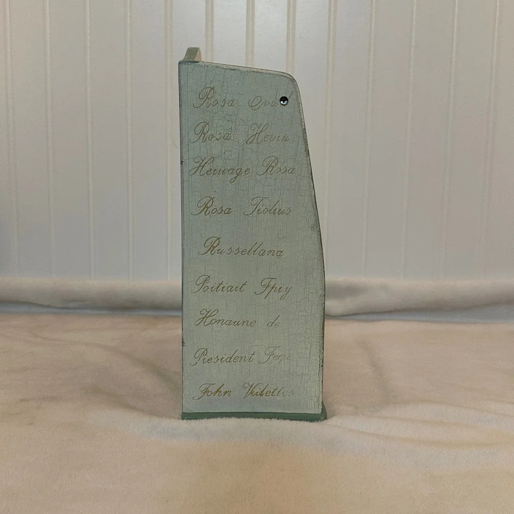 Unbranded Wooden Jewelry Box Green Excellent Floral Shabby Chic 3-Tier Floral
